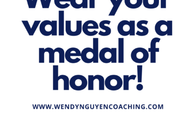 Wear your values like a medal of honor!